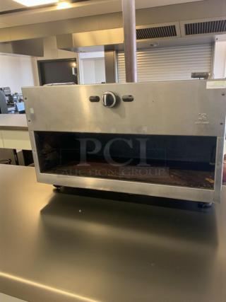 Jade Range Commercial Salamander/Cheesemelter, natural gas, exceptional condition, fully tested, stainless steel finish.