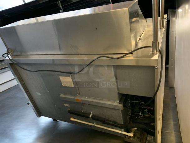 Turbo Air TSU-4RW-N6 refrigerated prep table, prime condition, 120V, stainless steel, fully tested and working, rear view.