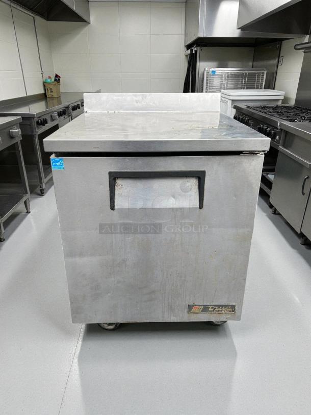 True TWT-27F-HC 28" worktop freezer, excellent condition, stainless steel, one section, right hinge door, 115v, tested.