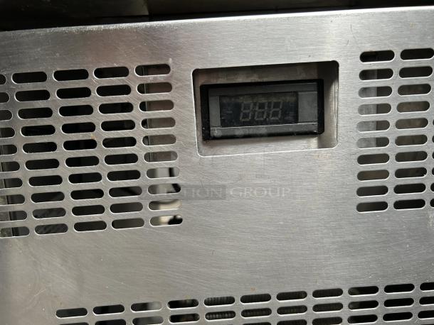 Randell FX-2WS-290 chef base with digital display, stainless steel finish, and ventilation grilles. Tested and working.