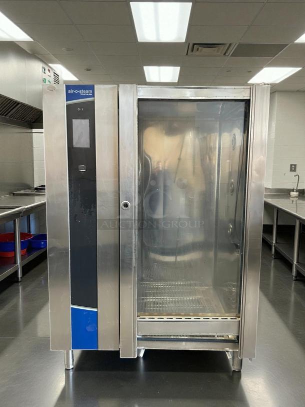 Electrolux Air‑o‑Steam Touchline AOS202GTP1 natural-gas combi oven, stainless steel, tested, working condition.