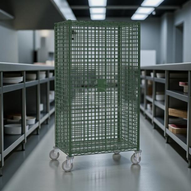 Brand new Metro SEC56VK3 mobile wire security cabinet with Metroseal 3 finish. Features robust design, tested and working condition.