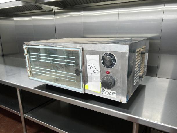 Wisco 616B Commercial Convection Oven, great condition, single door, tested working, visible dial controls, price tag $120.