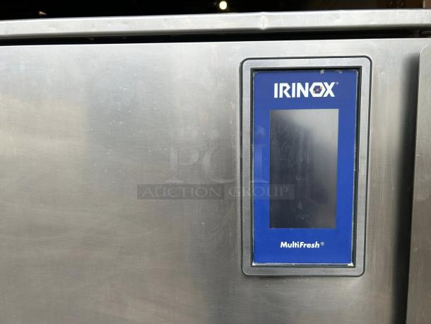 Irinox MF 30.2 PLUS Multi Fresh 30 Kg blast chiller, tested, in great condition, showing control panel with logo.