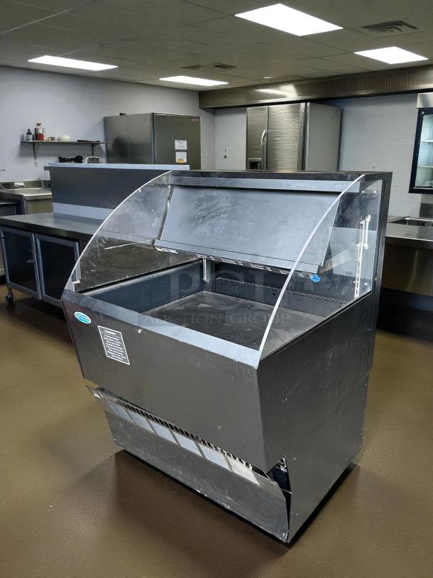 Federal ELPRSS-3 34 3/4" horizontal open air cooler, 2 levels, excellent condition, black, tested and working, 120v.