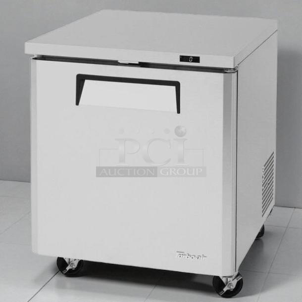 Turbo Air MUF-28-N M3 Series 28" undercounter freezer, excellent condition, stainless steel, on casters, tested and working.