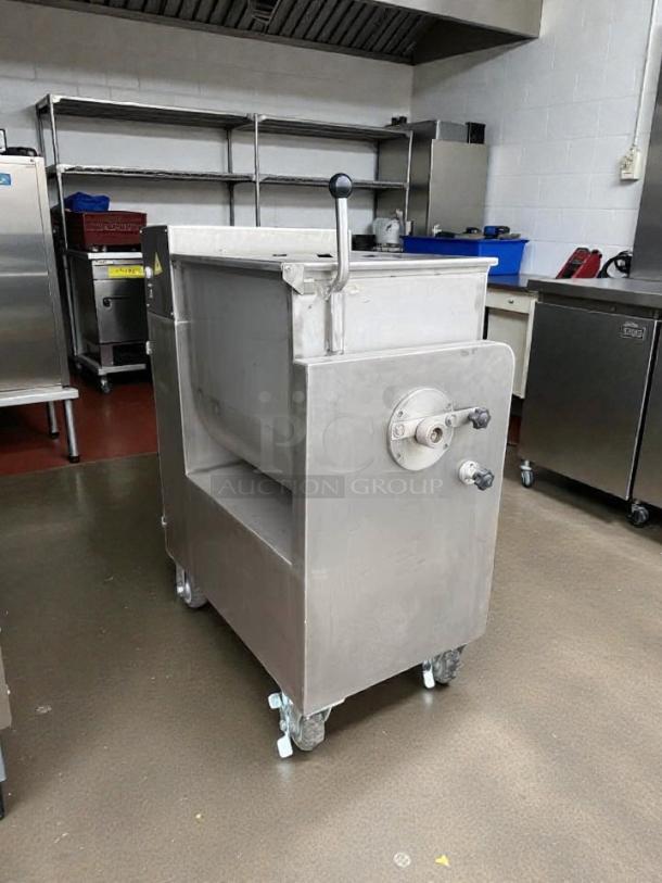 Atlantic Equipment BX700B Meat Filling Mixer, excellent condition, stainless steel, mobile on casters, tested and working.