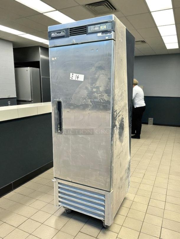 Blue Air BSF23-HC 26" solid door commercial freezer. Stainless steel, bottom-mount, tested, good condition.