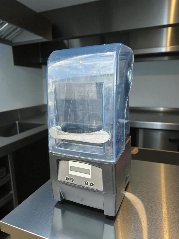 Vitamix 036019-ABAB The Quiet One 48oz blender, 3 HP, on-counter design. Features sound enclosure, digital controls. Good condition.