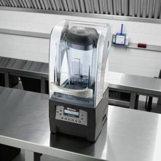 Vitamix VM0145 Quiet One 48oz blender in great condition, on counter, tested and working, 3 HP, clear cover and display panel.