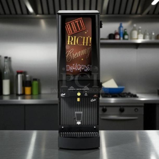 Curtis PC 1D-10 cappuccino machine in excellent condition, tested and working. Features vibrant display and sleek design.