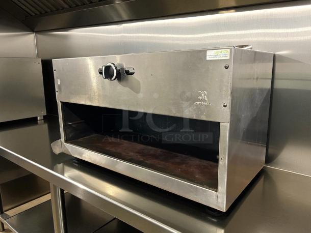 Jade JCM-36 RMT 36" Gas Cheesemelter in great condition with manual controls, tested and working, stainless steel exterior.