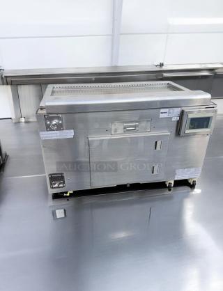Apace UM1EGA ventless hood system, 208V, stainless steel, prime condition, fully tested, visible control panel.