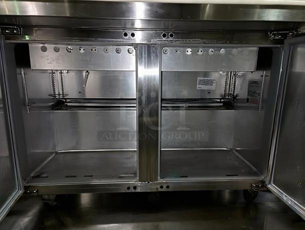 Continental Refrigerator Worktop Drawer Unit, Model SW48N1BM, prime condition, fully tested, stainless steel interior.