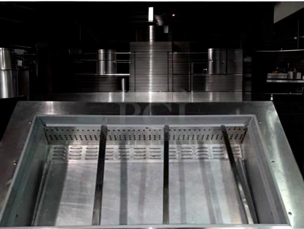 Continental Refrigerator worktop drawer SW48N1BM, prime condition, fully tested and working, stainless steel finish.