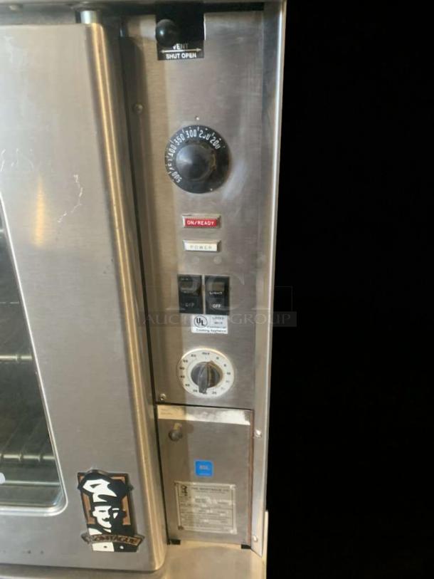 Montague EK-15A double-stack electric convection oven, prime condition, controls visible, fully tested and working.