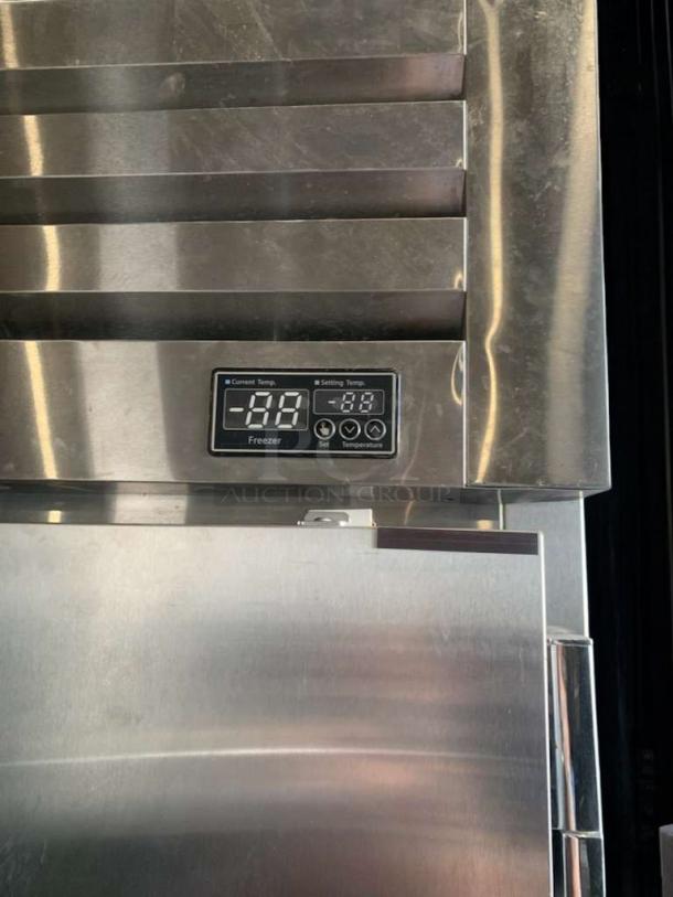 Turbo Air PRO-50F reach-in freezer, stainless steel, digital display, excellent condition, 115V, fully tested.