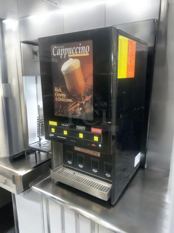 Pristine Curtis PC-4D-10-80 cappuccino machine, 120V, in excellent condition, fully tested, Montebello, CA, USA.