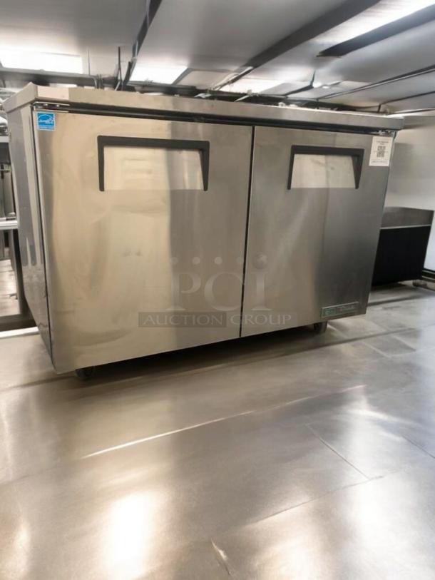 TRUE TUC-48-HC undercounter refrigerator, stainless steel, commercial grade, prime condition, 115V, tested and working.