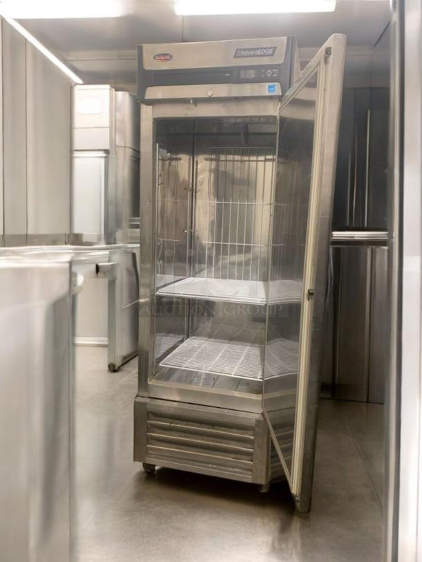 Kelvinator/Hobart F23-S single door reach-in freezer, commercial grade, outstanding condition, fully tested, 115V.