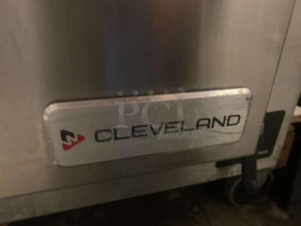 Cleveland SteamChef electric countertop steamer oven, commercial grade, in remarkable condition, with clear branding.