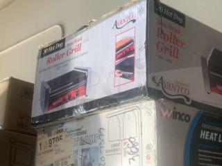 Brand New – Avantco 30-Hot-Dog Roller Grill – 120V – Factory Sealed & Ready to Use! - Item #1222538