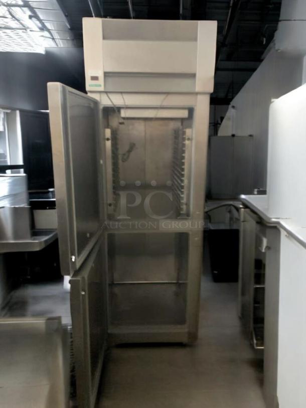 McCall 1-102001 commercial refrigerator/freezer in pristine condition, stainless steel, 115V, fully tested and working.