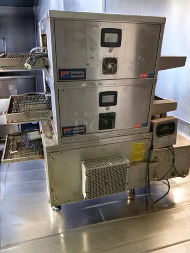 Middleby Marshall CTX DZ33T triple-tier infrared conveyor oven in outstanding condition, 208V, fully tested and working.