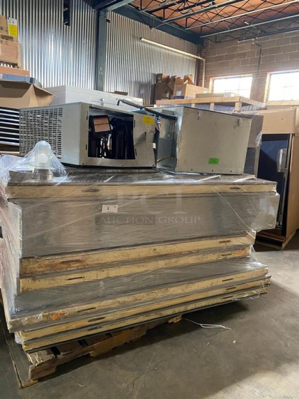 Norlake CPF100DC-A walk-in freezer, 6'x6', with floor, self-contained compressor. Late model, heavy-duty, 208/230V, 1-phase.