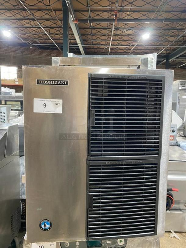 Hoshizaki KM660MAJ commercial ice machine, all stainless steel, excellent condition, model/serial label visible, 115V 1Phase.