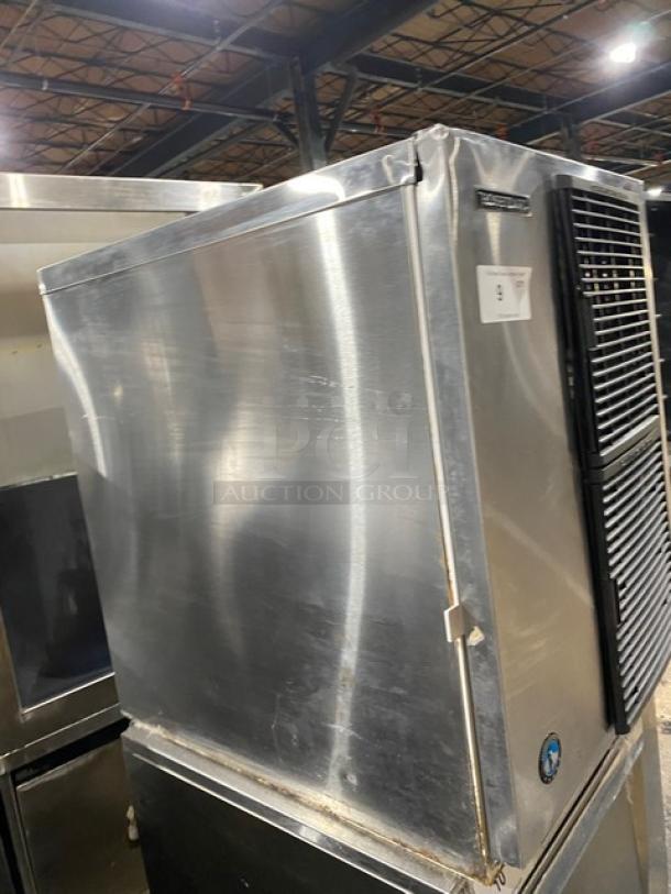 Hoshizaki KM660MAJ commercial ice machine, all stainless steel, good condition. Serial M06168C, 115V, 1-phase power.