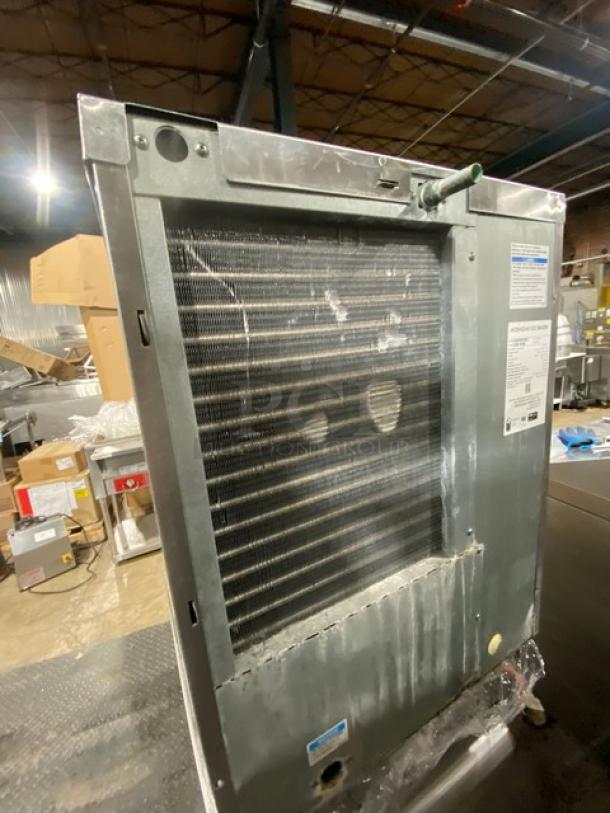 Hoshizaki KM660MAJ commercial ice machine, stainless steel, model KM660MAJ, serial M06168C, 115V, 1 phase, in warehouse.