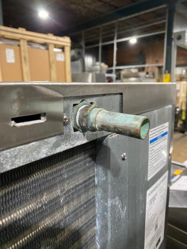 Hoshizaki KM660MAJ commercial ice machine, stainless steel, 115V, 1 phase, visible serial M06168C, excellent condition.