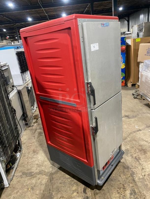 Metro C539-H-DD8890-U commercial warming cabinet, late model 2022, with red insulation, two half doors. In excellent condition.