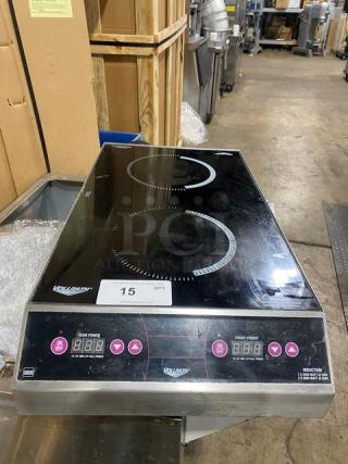 Vollrath Intrigue Series Model 69507 dual burner induction range, electric, countertop, good condition, 208/240V.