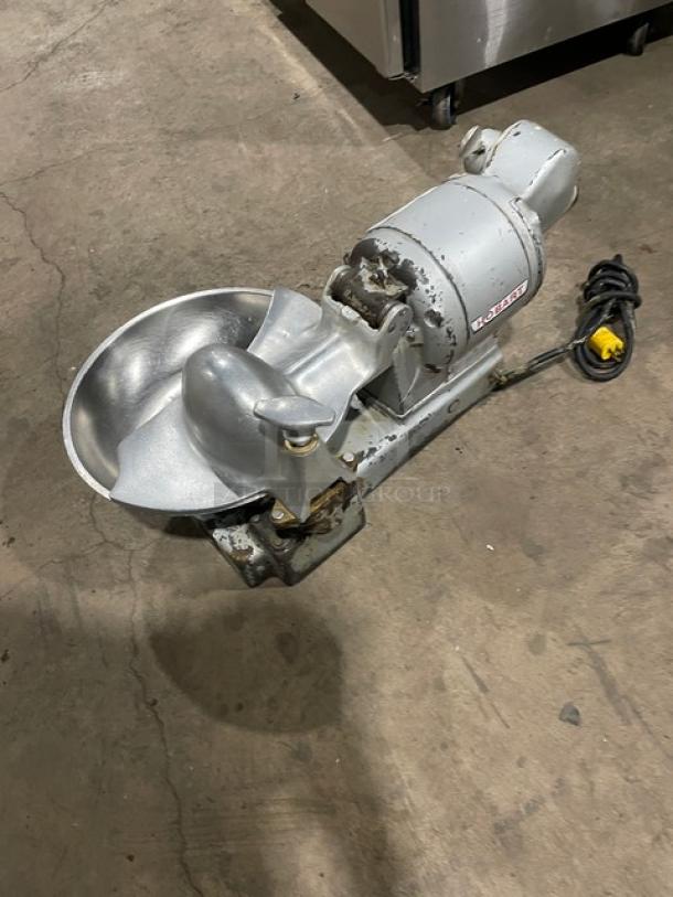 Hobart Model 84142 stainless steel commercial countertop buffalo chopper, 115V, visible wear, SN: 1551292.