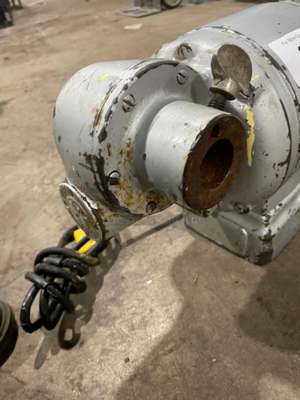 Hobart Commercial Countertop Buffalo Chopper, Model 84142, all stainless steel, visible wear, 115V, 1 Phase.