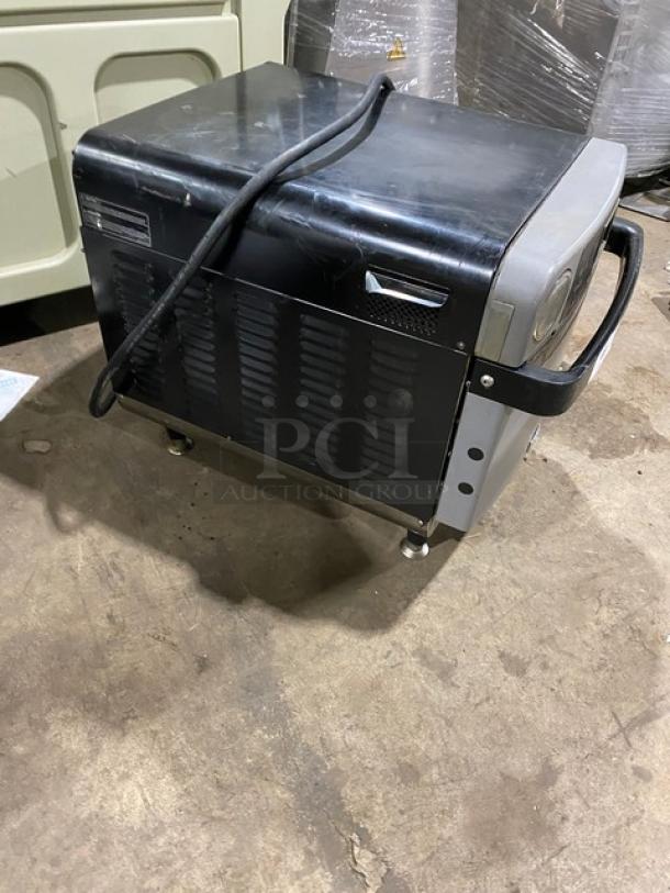 2015 Turbo Chef Encore Series ENCORE2 commercial rapid cook oven, stainless steel, on small legs, 208/240V 1-phase.