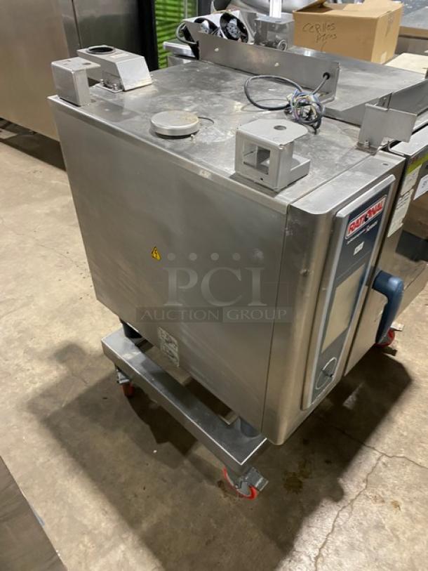 Rational commercial electric combi oven, Self-Cooking Center 5 Senses Series, stainless steel, view-through door, good condition.