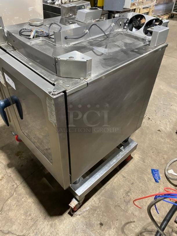 Rational commercial electric combi oven, Self-Cooking Center 5 Senses Series, stainless steel, view-through door, good condition.