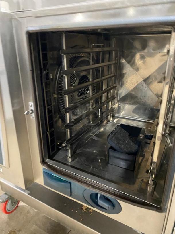 Rational electric combi oven, Self-Cooking Center 5 Senses Series, stainless steel, view-through door, excellent condition.