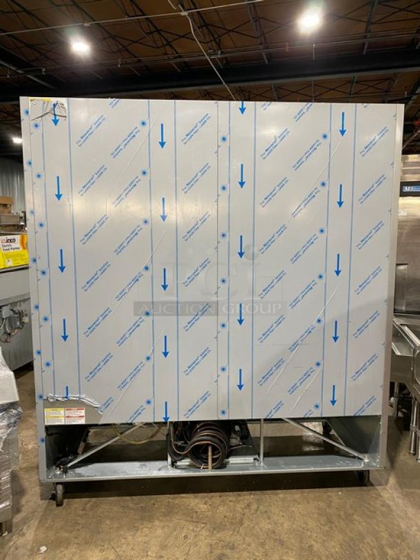 Beverage Air RB72HC1S 3-door reach-in refrigerator with poly-coated racks, stainless steel, 115V 1Ph, serial 13205331.