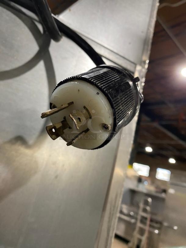 Continental Commercial Single Door Food Warmer in stainless steel, featuring an industrial power plug, excellent condition.