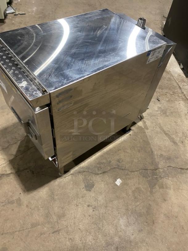 Southbend Model EZ3 electric steamer, stainless steel, 208V 3-phase, on small legs, serial 08G724602, excellent condition.