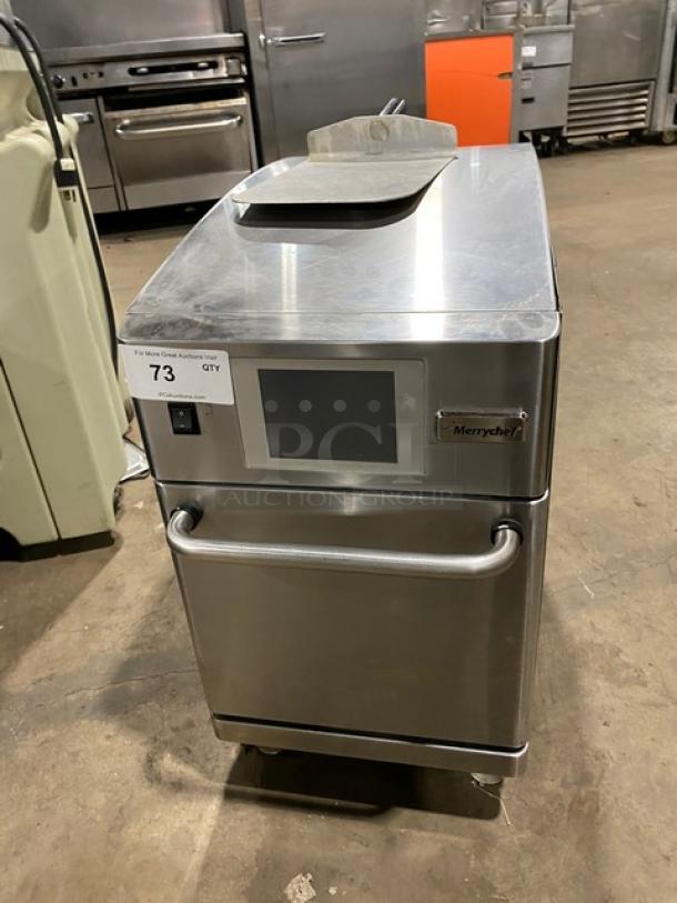 Merrychef EIKONE2 rapid cook oven, stainless steel, commercial countertop model, 208/240V, 1 Phase, serial 1505213090759.