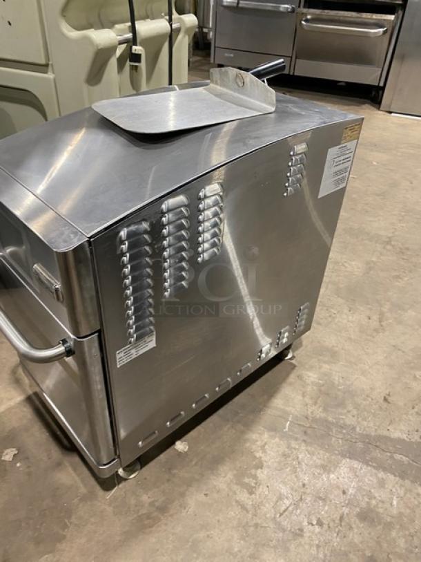 Merrychef EIKONE2 stainless steel rapid cook oven, electric, countertop model, 208/240V, serial 1505213090759, excellent condition.