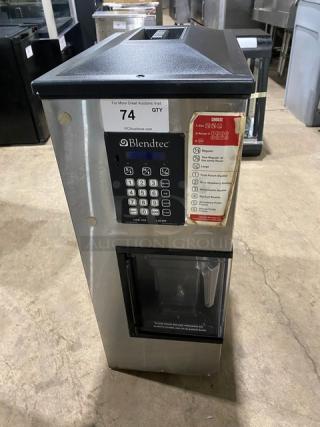 Blendtec Commercial Countertop Blender! With Ice Dispenser! With Digital Controls! All Stainless Steel! 120V! - Item #1223057
