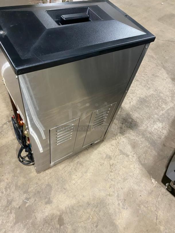 Blendtec Commercial Blender, stainless steel, with ice dispenser and digital controls, 120V. Good condition.