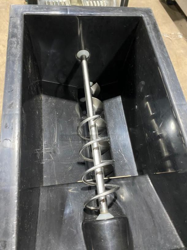 Blendtec commercial countertop blender with ice dispenser, featuring digital controls, stainless steel, and a 120V capacity.