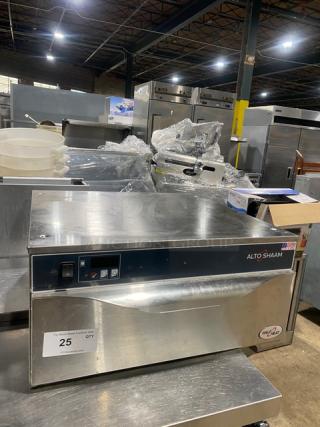 NICE! Alto Shaam Model 5001D stainless steel food warming drawer, Halo Heat Series, 120V, excellent condition, serial 3138863-1.